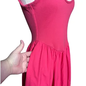 FREE PEOPLE Women’s Dylan Pink Ribknit Tank Top Midi Dress thumbnail 6