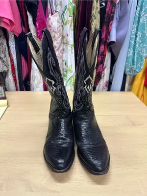 Circle G By Corral Boots Western Black Boots Size 10 EUC thumbnail 2