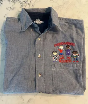 Vintage BAW Athletic Wear XL Embroidered Teacher Kindergartner Long Sleeve Shirt thumbnail 1