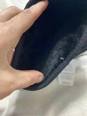 Women's Black Ankle Booties with Plush Lining thumbnail 2