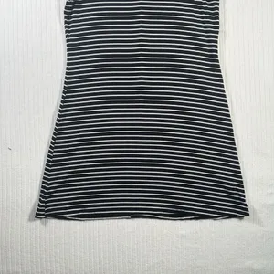 Aeropostale Women’s Size Large Black White Striped Sleeveless Mini Dress thumbnail 2