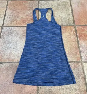 Lululemon reversible space dye striped blue tank size 2 thumbnail 2