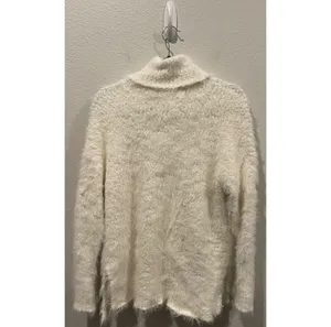 OFFLINE White Fuzzy Eyelash Turtleneck Pullover Sweater thumbnail 5