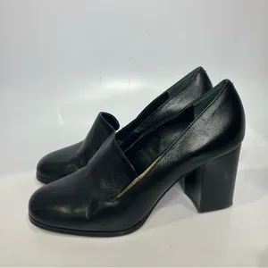 Enzo Angiolini Black leather Maxie loafer pumps women’s size 7 professional‎ thumbnail 4