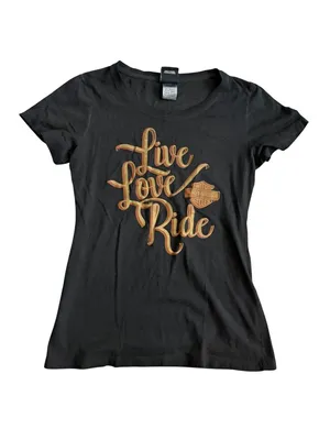 HARLEY DAVIDSON Jamaica Motorcycle Live Love Ride T Shirt Size Small thumbnail 2
