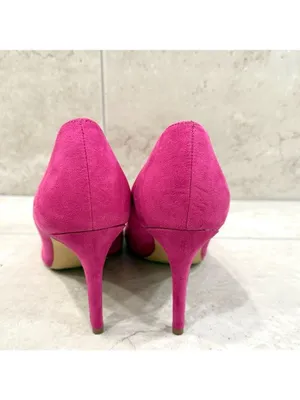 Marc Fisher Pink Faux Suede Heels size 9.5 thumbnail 3