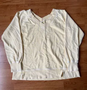 Aerie Downtime V-Neck Sweatshirt Size Medium thumbnail 1
