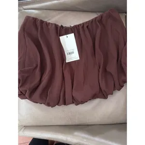 Outcast Anahi Mini Skirt Chocolate Brown Bubble Hem Medium NWT OC6346‎ thumbnail 6