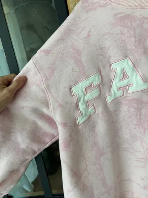 Shop Fancy camo mockneck sweatshirt pullover varsity letters parke thumbnail 7