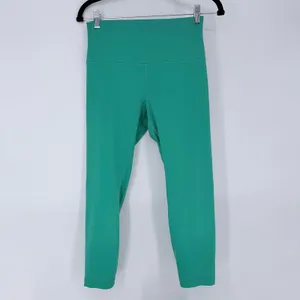 Lululemon Align High Rise Lined Crop 23 Leggings Maldives Green Womens Size 8 thumbnail 2