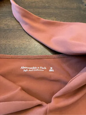 Abercrombie and Fitch Halter Bodysuit Women’s Medium Orange Tank Top New NWT thumbnail 2