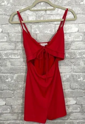 Hyfve Red Tie Romper thumbnail 1