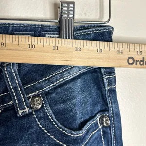 Miss Me ladies bootcut denim jeans‎ with studded bling gem pockets size 27 thumbnail 8