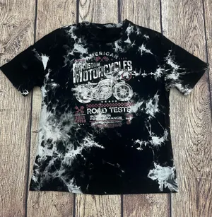 American Customs Motorcycle Tie Dye T-shirt Small thumbnail 1