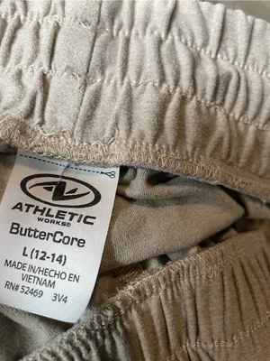 Athletic Works Light Beige Elastic Waist Athletic Shorts thumbnail 2