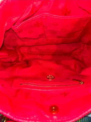 Tory Burch Hot Pink Leather Satchel with Detachable Strap thumbnail 8