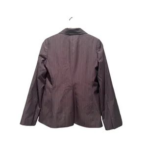 Banana Republic Gray Striped‎ Wool Blazer Size 4 Business Casual Capsule Work thumbnail 2