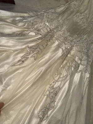VTG Sue Wong Nocturne Silk Beaded Mermaid Wedding Dress Ivory Gown Sequin formal thumbnail 6