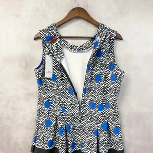 ISLE By Melis Kozan Bottomless Brunch Dress L Polka Dot Fit Flare Mod Pop Art thumbnail 8