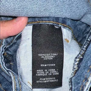 Source Unknown Denim Blue Distressed Jumpsuit XL dark wash thumbnail 4