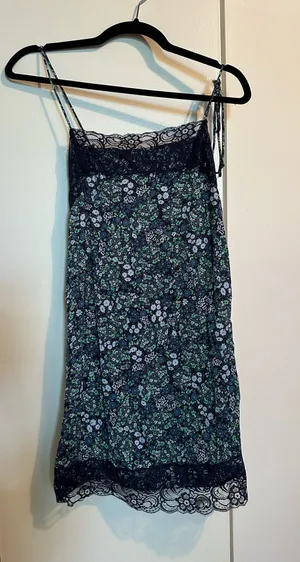 Aerie Floral Lace-trim slip dress thumbnail 1