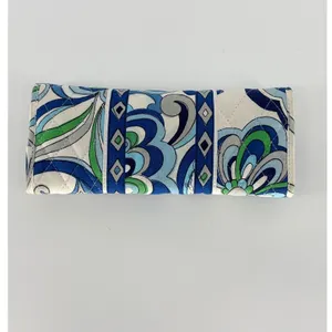 Vera Bradley Crossbody Wallet‎ Blue Floral Quilted Convertible Shoulder Purse thumbnail 2