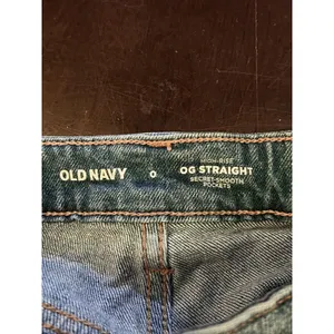 Old Navy OG Straight Denim Shorts Womens 0 High Rise Distressed Cutoff Frayed thumbnail 3
