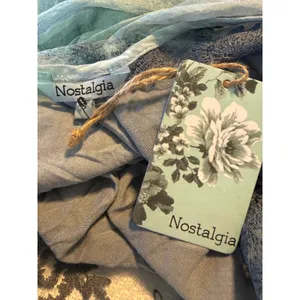 Nostalgia Blue Embroidered small boho flowy fairy whimsi romantic lace y2 dainty thumbnail 6