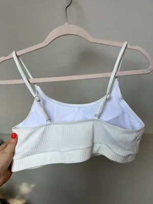 White Ribbed Bikini Set thumbnail 4