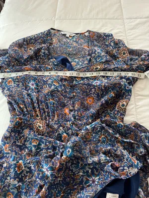 Veronica Beard silk boho dress size 8 thumbnail 6