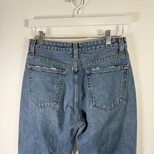 Reformation Mid‎ Crop Flare Jeans Baltic Wash Button Fly READ Womens 29 thumbnail 8
