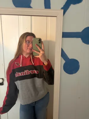 Cardinals red and gray hoodie thumbnail 9