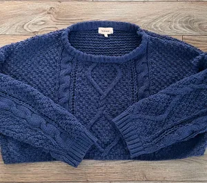 Bohme cable knit sweater size large thumbnail 1