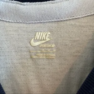 Nike Navy Raw Stitching Long Sleeve Top thumbnail 4