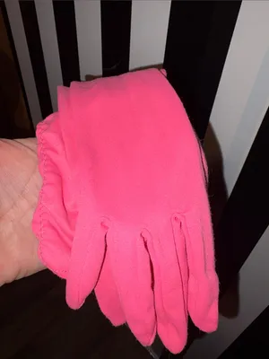 Vintage Pink Ruched Long Gloves Retro Formal Wear Fancy Dress thumbnail 5