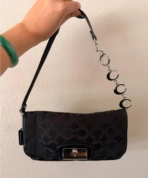 Vintage Black Coach Kristin Wristlet with Extender thumbnail 1