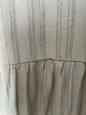 Oddi Midi Tiered V-Neck Dress in Taupe thumbnail 8