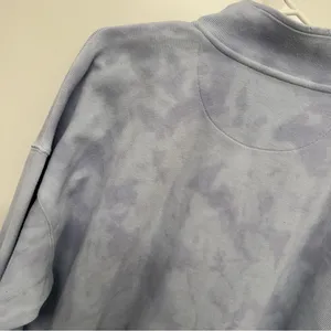 Aerie Oversized Blue Tie Dye Pullover Sweatshirt thumbnail 2