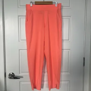 Athleta Brooklyn Ankle Pant Sunset Glow Orange Size 6 P Athleisure Travel thumbnail 2