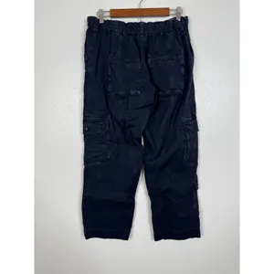 Free People Movement Walk On Fire Cargo Pants Navy Blue Utility Cropped Small thumbnail 2