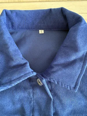 Monika Two-Piece Buttoned Crop Jacket & Skort Set Blue Small NWOT IN PACKAGE thumbnail 5