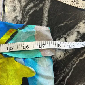 Anthropologie Sunny Midi Maxi Dress Silk Blend Women's Size XS Colorful Tropical thumbnail 9