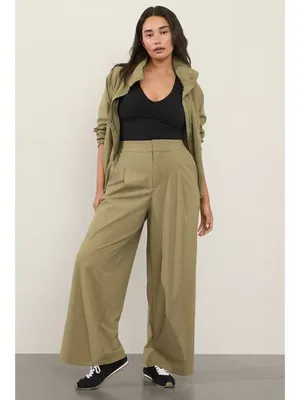 New Athleta Size 8 Pinnacle Trouser Olive Branch Green Regular thumbnail 7