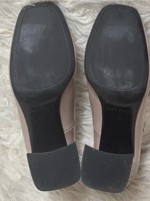 Marc Fisher Charisy Beige Women’s Tapered Patent Leather Block Heel Shoes Size8M thumbnail 10