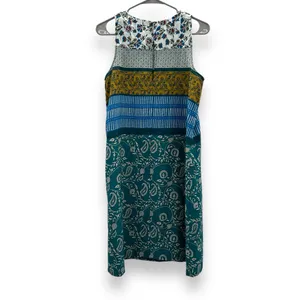 Anthropologie Maeve Mixed Floral Paisley Print Sleeveless Shift Dress Sz S‎ thumbnail 4