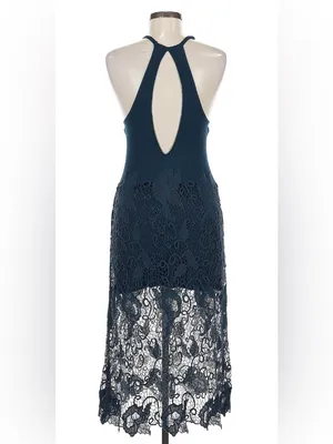 Free People Nora Lace Crochet Overlay Dress size medium thumbnail 2