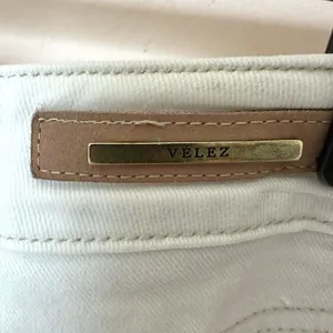 Velez Artisan Wide Leg Jeans Women’s 6 White Y2K Neo Grunge Indie Alt Streetwear thumbnail 4