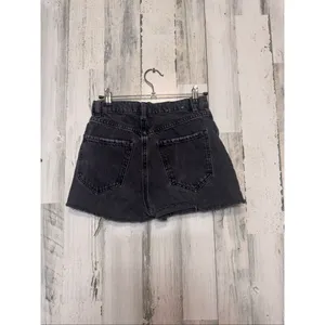 Garage Denim Distressed Jean Shorts Womens 0 24 Faded Black Raw Hem Cutoffs thumbnail 3