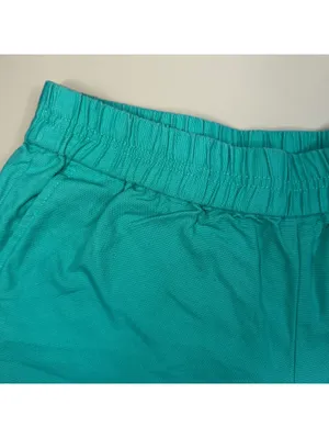 J.Crew Women’s Aqua Cotton Pull-On Shorts Size 8 Casual Elastic Waist thumbnail 2