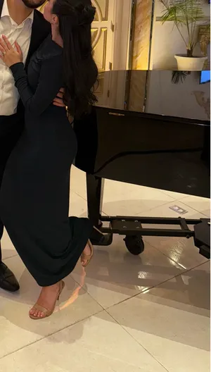 Zara navy blue open back maxi dress thumbnail 3